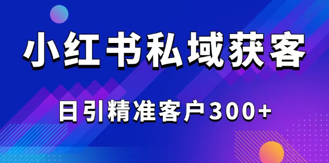（14304期）2025最新小红书平台引流获客截流自热玩法讲解，日引精准客户300+-灵创汇