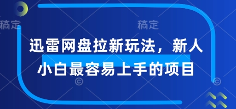迅雷网盘拉新玩法，新人小白最容易上手的项目-灵创汇
