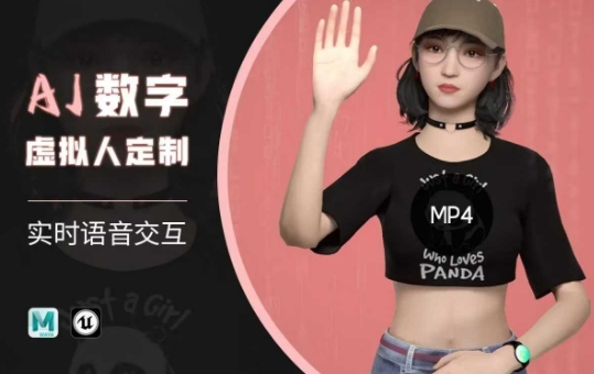 Ai数字人虚拟(智能体)实时语音交互特训营，​自行定制超写实角色AI数字人交互技术-灵创汇